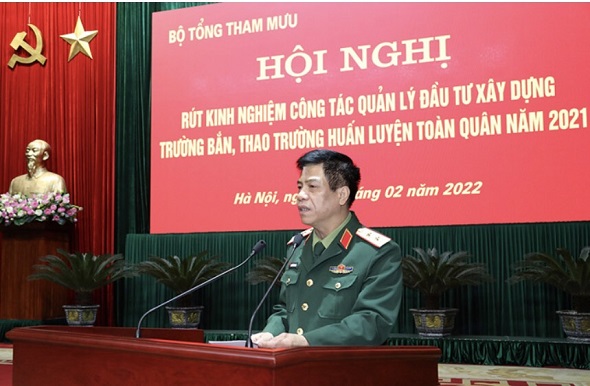 HỌC VIỆN HẬU CẦN THAM DỰ HỘI NGHỊ TRỰC TUYẾN RÚT KINH NGHIỆM CÔNG TÁC QUẢN LÝ ĐẦU TƯ XÂY DỰNG TRƯỜNG BẮN, THAO TRƯỜNG HUẤN LUYỆN TOÀN QUÂN NĂM 2021