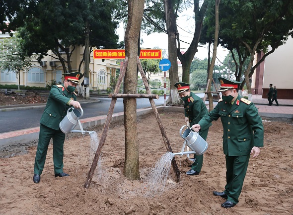 HỌC VIỆN HẬU CẦN TỔ CHỨC TẾT TRỒNG CÂY XUÂN NHÂM DẦN NĂM 2022