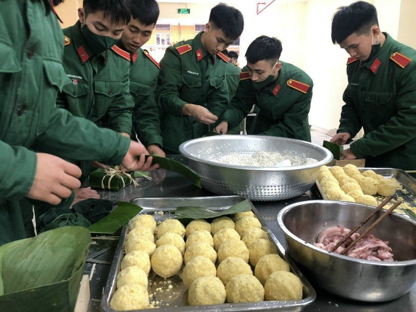 HỘI THI GÓI BÁNH CHƯNG CỦA TIỂU ĐOÀN 4 NHÂN DỊP XUÂN NHÂM DẦN 2022