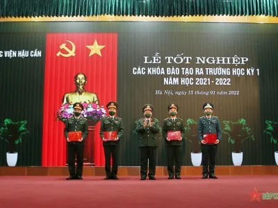 HỌC VIỆN HẬU CẦN TỔ CHỨC LỄ TỐT NGHIỆP CÁC KHÓA ĐÀO TẠO RA TRƯỜNG HỌC KỲ 1 NĂM HỌC 2021-2022