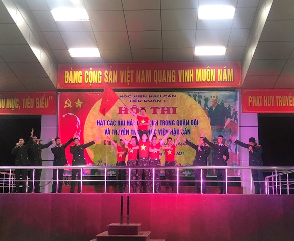 HỘI THI HÁT MÚA 15 BÀI HÁT QUY ĐỊNH TRONG QUÂN ĐỘI VÀ TRUYỀN THỐNG HỌC VIỆN HẬU CẦN