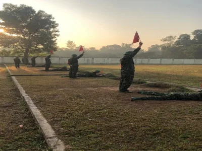 TIỂU ĐOÀN 1 TÍCH CỰC HỌC TẬP, HUẤN LUYỆN THAM GIA KIỂM TRA BẮN THỬ NGHIỆM ĐẠN THẬT, MỤC TIÊU BIA SỐ 4.