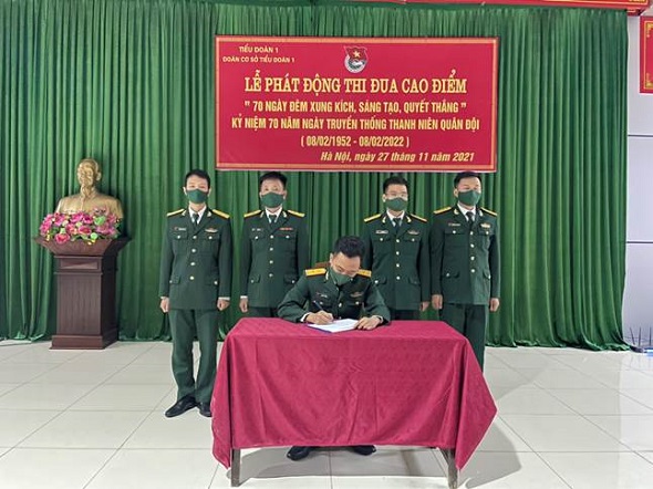 TUỔI TRẺ ĐOÀN CƠ SỞ TIỂU ĐOÀN 1 XUNG KÍCH THỰC HIỆN THẮNG LỢI NHIỆM VỤ CHÍNH TRỊ CỦA ĐƠN VỊ HƯỚNG TỚI KỶ NIỆM 70 NĂM NGÀY TRUYỀN THỐNG THANH NIÊN QUÂN ĐỘI.