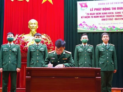 ĐOÀN CƠ SỞ TIỂU ĐOÀN 3 PHÁT ĐỘNG ĐỢT THI ĐUA CAO ĐIỂM  “70 NGÀY ĐÊM XUNG KÍCH, SÁNG TẠO, QUYẾT THẮNG”