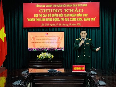 HỌC VIỆN HẬU CẦN THAM GIA CHUNG KHẢO HỘI THI CÁN BỘ ĐOÀN GIỎI TOÀN QUÂN NĂM 2021