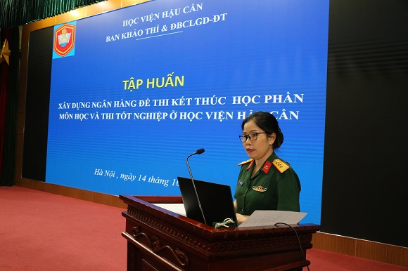 TẬP HUẤN XÂY DỰNG NGÂN HÀNG ĐỀ THI, ĐÁP ÁN THI KẾT THÚC HỌC PHẦN/MÔN HỌC VÀ THI TỐT NGHIỆP