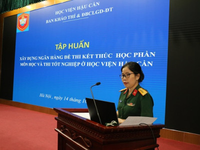 TẬP HUẤN XÂY DỰNG NGÂN HÀNG ĐỀ THI, ĐÁP ÁN THI KẾT THÚC HỌC PHẦN/MÔN HỌC VÀ THI TỐT NGHIỆP