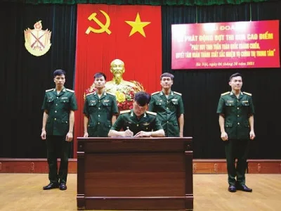 TIỂU ĐOÀN 3 TỔ CHỨC PHÁT ĐỘNG ĐỢT THI ĐUA CAO ĐIỂM  CHÀO MỪNG KỶ NIỆM 75 NĂM NGÀY TOÀN QUỐC KHÁNG CHIẾN (19/12/1946 - 19/12/2021)