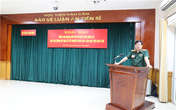 CỤC NHÀ TRƯỜNG PHÚC TRA NGOẠI NGỮ ĐỐI TƯỢNG HỌC VIÊN QUÂN SỰ ĐÀO TẠO TRÌNH ĐỘ THẠC SĨ TỐT NGHIỆP NĂM 2021 CỦA HỌC VIỆN HẬU CẦN