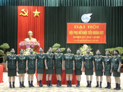 HỘI PHỤ NỮ KHỐI TIỂU ĐOÀN KHU VỰC 2, HỌC VIỆN HẬU CẦN TỔ CHỨC THÀNH CÔNG ĐẠI HỘI NHIỆM KỲ 2021 - 2026