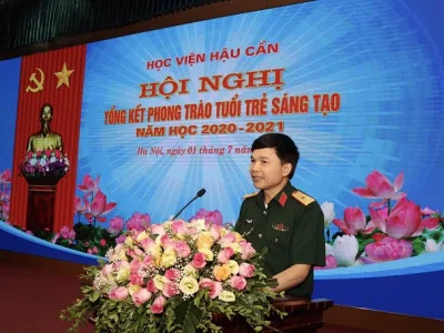 HỌC VIỆN HẬU CẦN TỔNG KẾT PHONG TRÀO TUỔI TRẺ SÁNG TẠO NĂM HỌC 2020-2021