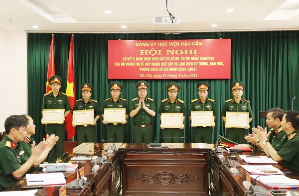 HỌC VIỆN HẬU CẦN TỔ CHỨC HỘI NGHỊ SƠ KẾT 5 NĂM THỰC HIỆN CHỈ THỊ SỐ 05/CT-TW NGÀY 15/6/2016 CỦA BỘ CHÍNH TRỊ