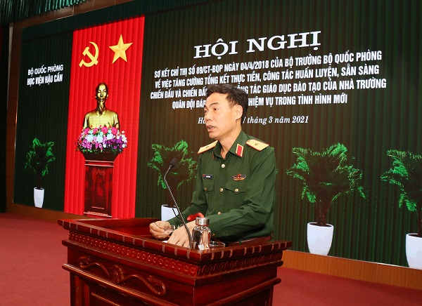 TĂNG CƯỜNG TỔNG KẾT VÀ TRUYỀN THỤ KINH NGHIỆM THỰC TIỄN TRONG ĐÀO TẠO CÁN BỘ HẬU CẦN, TÀI CHÍNH QUÂN ĐỘI