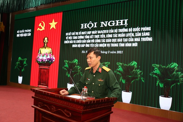 HỌC VIỆN HẬU CẦN TỔ CHỨC HỘI NGHỊ SƠ KẾT CHỈ THỊ 89/CT-BQP NGÀY 04/4/2018