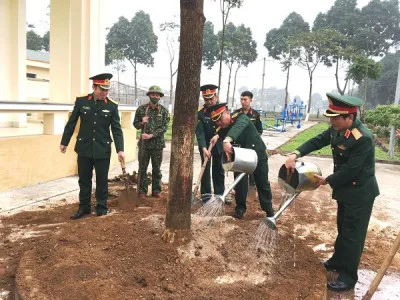 HỌC VIỆN HẬU CẦN TỔ CHỨC “TẾT TRỒNG CÂY, ĐỜI ĐỜI NHỚ ƠN BÁC HỒ”