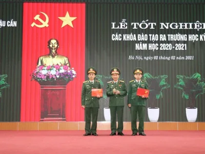 HỌC VIỆN HẬU CẦN TỔ CHỨC LỄ TỐT NGHIỆP CÁC KHÓA ĐÀO TẠO RA TRƯỜNG HỌC KỲ I, NĂM HỌC 2020 - 2021