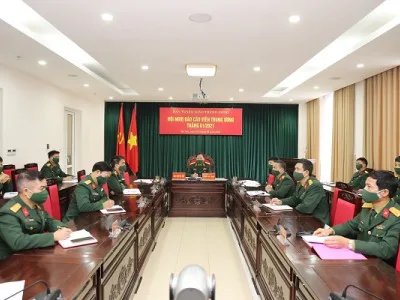 HỌC VIỆN HẬU CẦN TỔ CHỨC DỰ HỘI NGHỊ TRỰC TUYẾN BÁO CÁO VIÊN TRUNG ƯƠNG THÁNG 01/2021