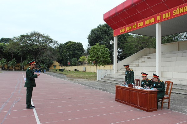 KIỂM TRA ĐIỀU LỆNH ĐỘI NGŨ HỌC KỲ I NĂM 2021