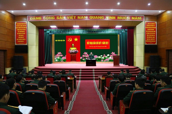 PHÁT HUY DÂN CHỦ, TĂNG CƯỜNG ĐOÀN KẾT, THỐNG NHẤT TRONG HỌC VIỆN