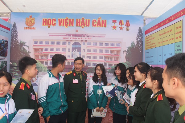 HỌC VIỆN HẬU CẦN THAM GIA "NGÀY HỘI TƯ VẤN TUYỂN SINH, HƯỚNG NGHIỆP NĂM 2021"