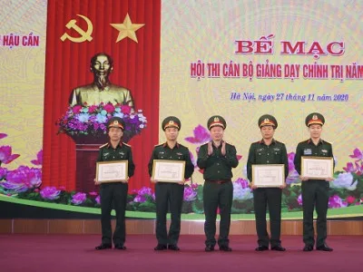 HỌC VIỆN HẬU CẦN BẾ MẠC HỘI THI CÁN BỘ GIẢNG DẠY CHÍNH TRỊ NĂM 2020