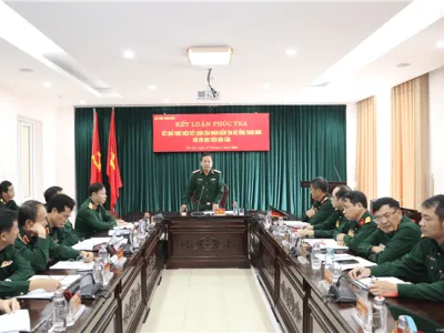 BỘ TỔNG THAM MƯU PHÚC TRA THỰC HIỆN KẾT LUẬN CỦA ĐOÀN KIỂM TRA BỘ TỔNG THAM MƯU ĐỐI VỚI HỌC VIỆN HẬU CẦN