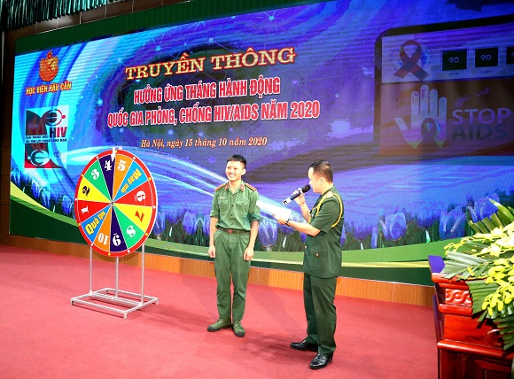 HỌC VIỆN HẬU CẦN HƯỞNG ỨNG THÁNG HÀNH ĐỘNG QUỐC GIA PHÒNG CHỐNG HIV/AIDS