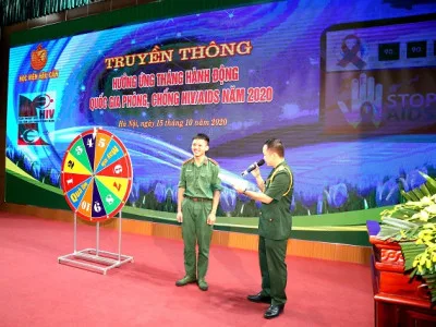 HỌC VIỆN HẬU CẦN HƯỞNG ỨNG THÁNG HÀNH ĐỘNG QUỐC GIA PHÒNG CHỐNG HIV/AIDS