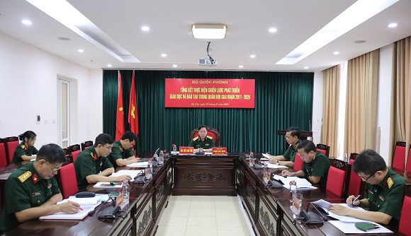 TỔNG KẾT THỰC HIỆN CHIẾN LƯỢC PHÁT TRIỂN GIÁO DỤC VÀ ĐÀO TẠO TRONG QUÂN ĐỘI GIAI ĐOẠN 2011-2020