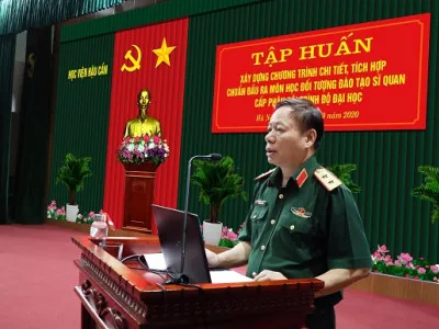 TẬP HUẤN XÂY DỰNG CHƯƠNG TRÌNH CHI TIẾT DỰA TRÊN CHUẨN ĐẦU RA MÔN HỌC