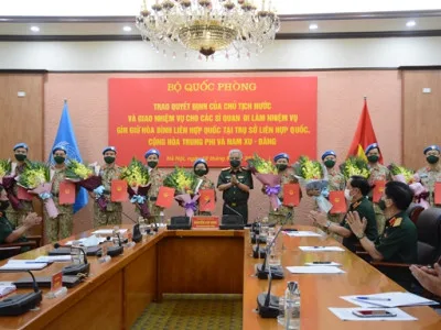 NỮ SĨ QUAN ĐẦU TIÊN CỦA HỌC VIỆN HẬU CẦN THỰC HIỆN NHIỆM VỤ GÌN GIỮ HÒA BÌNH LIÊN HỢP QUỐC