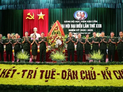 KHAI MẠC ĐẠI HỘI ĐẠI BIỂU ĐẢNG BỘ HỌC VIỆN HẬU CẦN LẦN THỨ XXII, NHIỆM KỲ 2020-2025