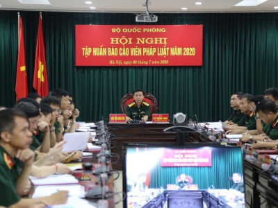 HỌC VIỆN HẬU CẦN TỔ CHỨC DỰ HỘI NGHỊ TRỰC TUYẾN TẬP HUẤN BÁO CÁO VIÊN PHÁP LUẬT TOÀN QUÂN NĂM 2020