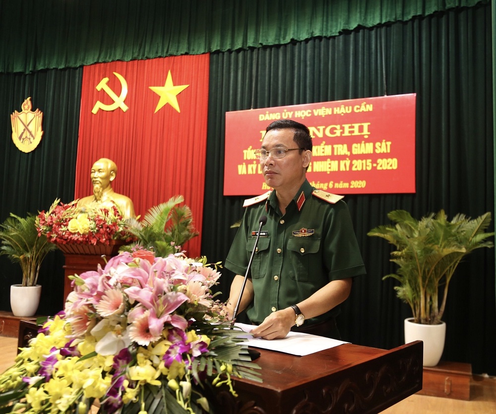 ĐẢNG ỦY HỌC VIỆN HẬU CẦN TỔNG KẾT CÔNG TÁC KIỂM TRA, GIÁM SÁT NHIỆM KỲ 2015-2020