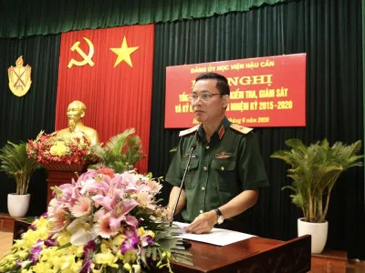 ĐẢNG ỦY HỌC VIỆN HẬU CẦN TỔNG KẾT CÔNG TÁC KIỂM TRA, GIÁM SÁT NHIỆM KỲ 2015-2020