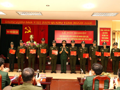 HỌC VIỆN HẬU CẦN TỔ CHỨC LỄ TỐT NGHIỆP  CHO HỌC VIÊN HỆ QUỐC TẾ RA TRƯỜNG NĂM 2020