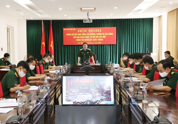 HỌC VIỆN HẬU CẦN ĐÁNH GIÁ KẾT QUẢ CÔNG TÁC PHÒNG, CHỐNG VÀ TÁC ĐỘNG CỦA ĐẠI DỊCH COVID-19