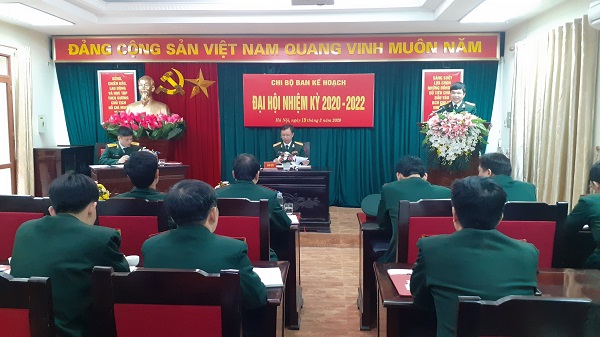 ĐẠI HỘI CHI BỘ BAN KẾ HOẠCH, ĐẢNG BỘ PHÒNG ĐÀO TẠO NHIỆM KỲ 2020-2022