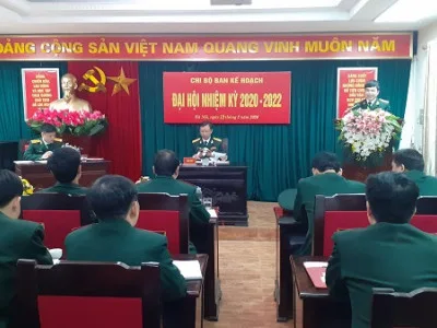 ĐẠI HỘI CHI BỘ BAN KẾ HOẠCH, ĐẢNG BỘ PHÒNG ĐÀO TẠO NHIỆM KỲ 2020-2022