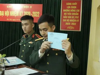 TIỂU ĐOÀN 1 TỔ CHỨC ĐẠI HỘI LÀM TRƯỚC CẤP CHI BỘ  TRỰC THUỘC CƠ SỞ ĐỂ RÚT KINH NGHIỆM