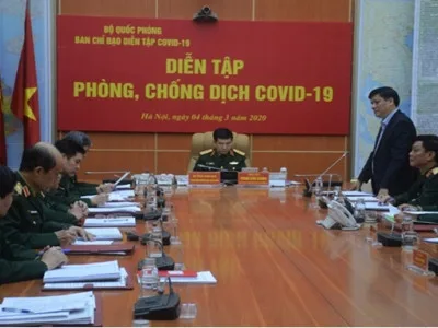 BỘ QUỐC PHÒNG TỔ CHỨC DIỄN TẬP PHÒNG, CHỐNG DỊCH COVID-19