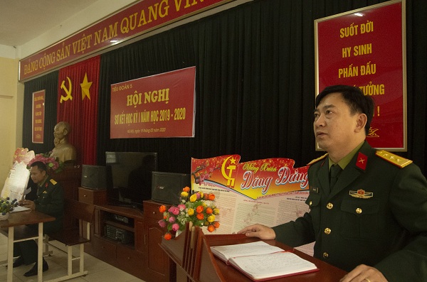 TIỂU ĐOÀN 5 TỔ CHỨC HỘI NGHỊ SƠ KẾT HỌC KỲ I NĂM HỌC 2019 – 2020