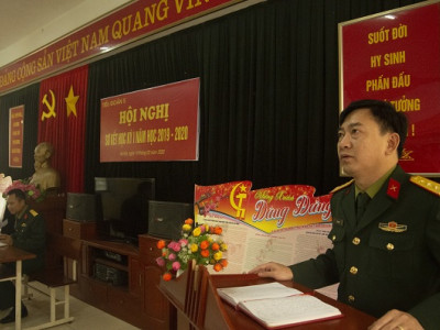 TIỂU ĐOÀN 5 TỔ CHỨC HỘI NGHỊ SƠ KẾT HỌC KỲ I NĂM HỌC 2019 – 2020