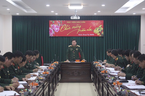 THỦ TRƯỞNG HỌC VIỆN GIAO NHIỆM VỤ, CHÚC TẾT CANH TÝ 2020 CÁC CƠ QUAN, ĐƠN VỊ