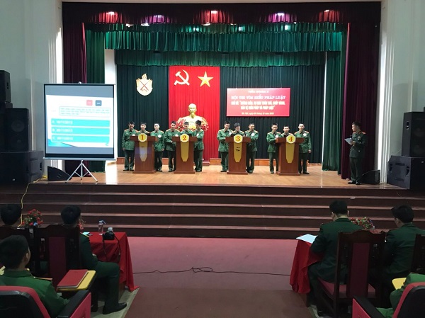 Tiểu đoàn 2 Tổ chức Hội thi tuyên truyền  phổ biến giáo dục pháp luật