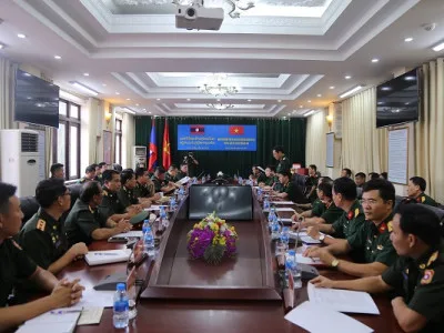 ĐOÀN TỔNG CỤC HẬU CẦN QUÂN ĐỘI NHÂN DÂN LÀO THĂM VÀ LÀM VIỆC TẠI HỌC VIỆN HẬU CẦN
