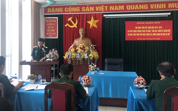 KHOA QUÂN NHU TỔNG KẾT NĂM HỌC 2018 - 2019
