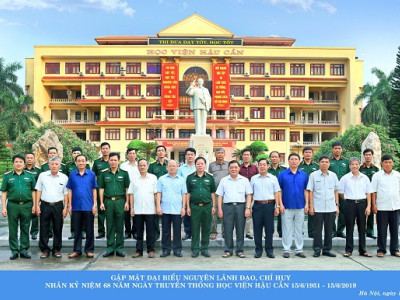 HỌC VIỆN HẬU CẦN TỔ CHỨC GẶP MẶT CÁC ĐẠI BIỂU LÃNH ĐẠO, CHỈ HUY NHÂN DỊP KỶ NIỆM 68 NĂM NGÀY TRUYỀN THỐNG