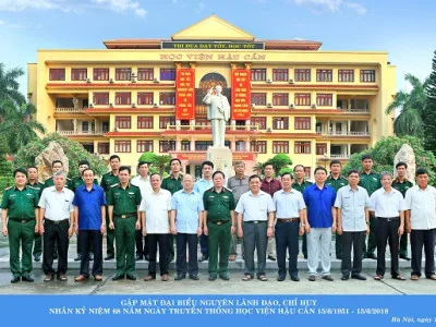 HỌC VIỆN HẬU CẦN TỔ CHỨC GẶP MẶT CÁC ĐẠI BIỂU LÃNH ĐẠO, CHỈ HUY NHÂN DỊP KỶ NIỆM 68 NĂM NGÀY TRUYỀN THỐNG