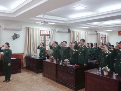 Học viện Hậu cần tổ chức trao quyết định thăng quân hàm, nâng lương sĩ quan năm 2018